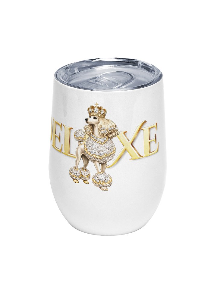 Deluxe White Poodle Wine Tumber product image (2)