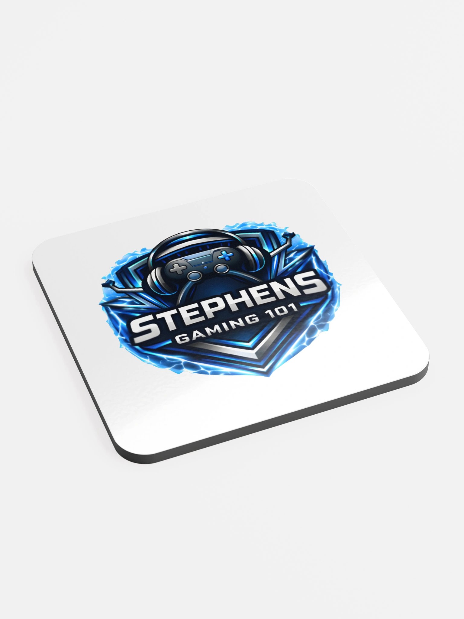 Electric blue + white Controller Coaster product image (2)