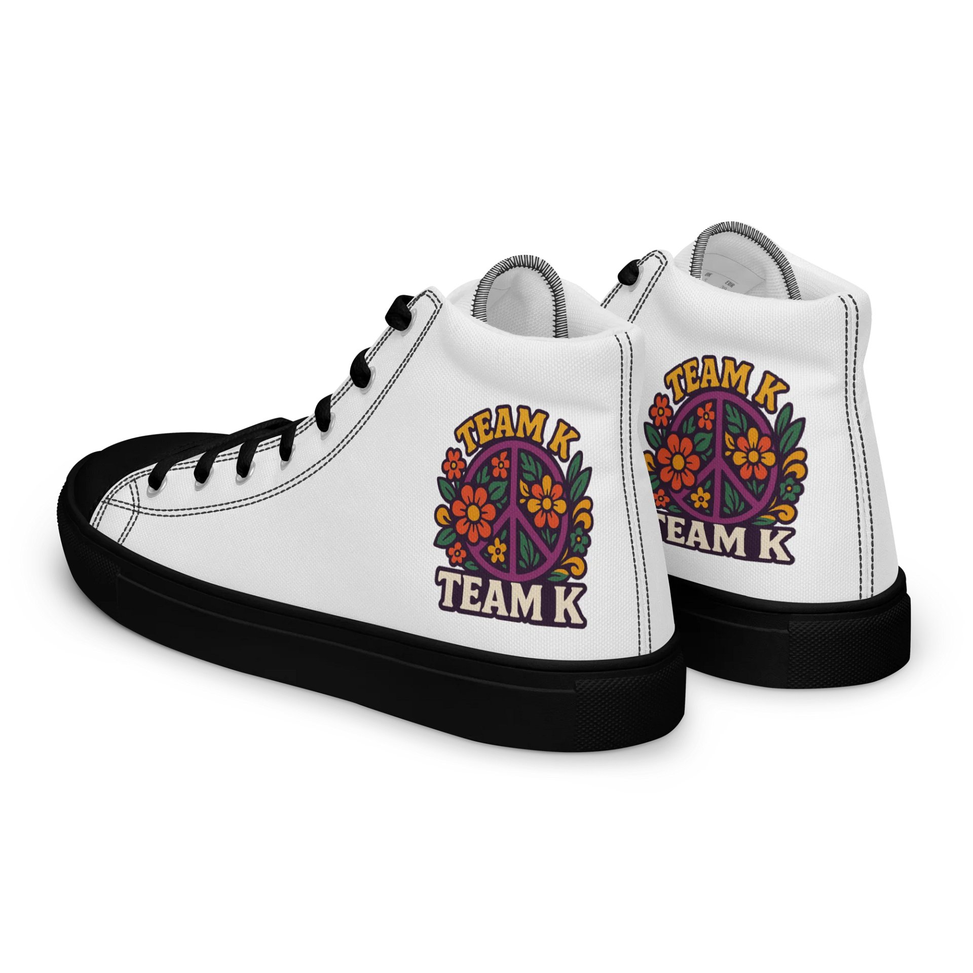 Team K 1960's Women's High Top Canvas Shoes product image (8)
