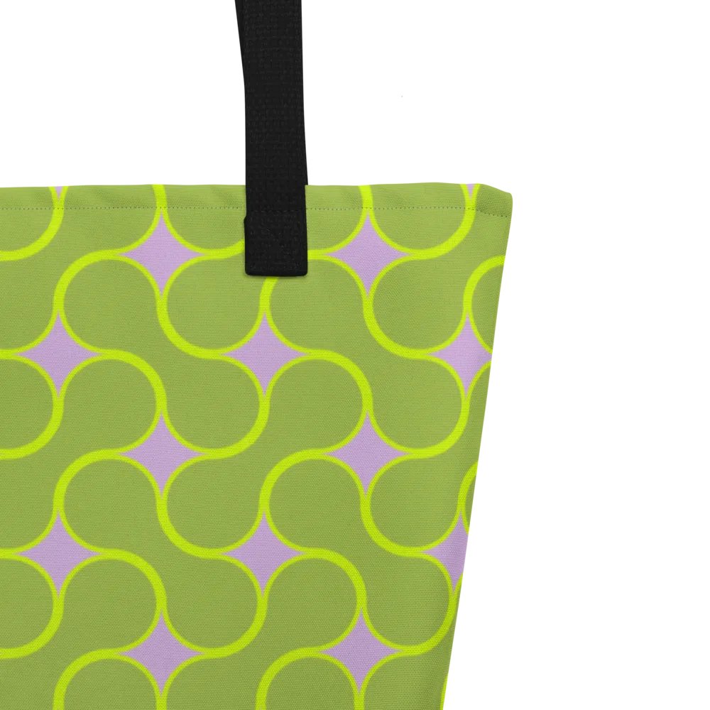 Lime Green Metaball Pattern All Over Print Tote product image (3)