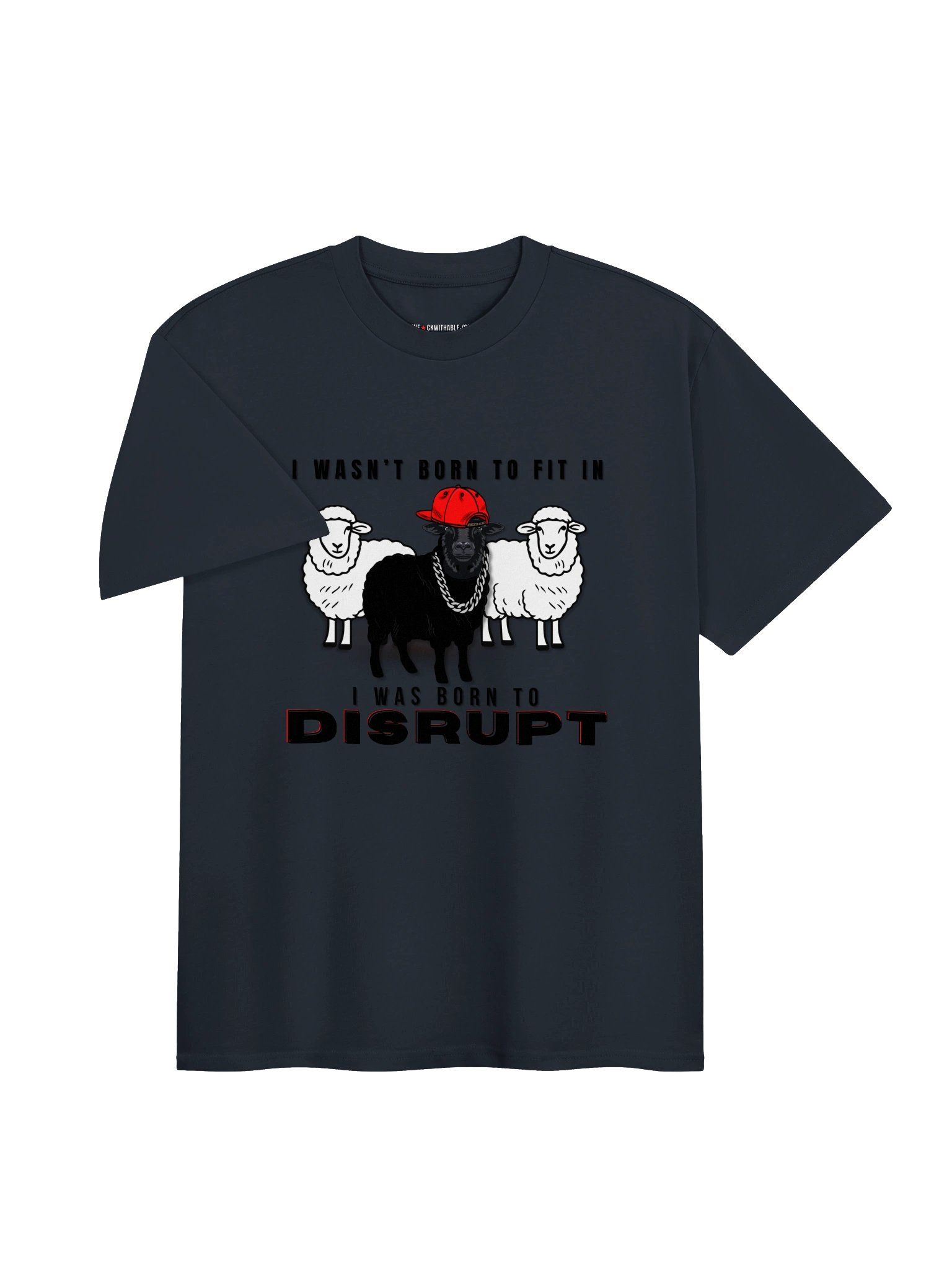 Men's Streetwear T-Shirt Black Sheep Born to Disrupt product image (4)