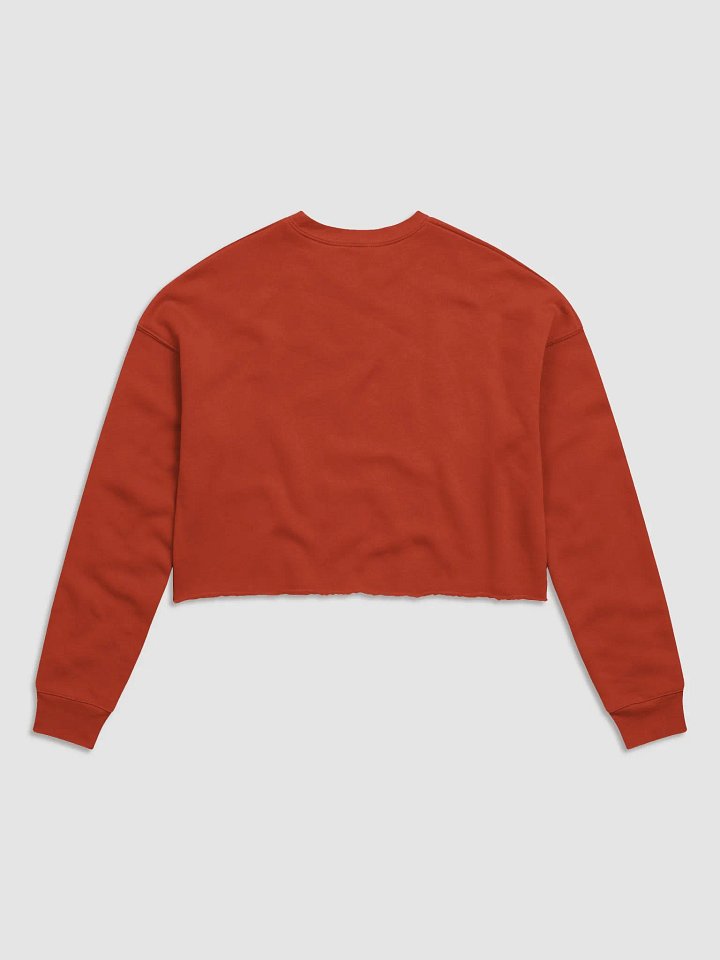 Oops! Cat Silhouette Knockover Crop Sweatshirt product image (4)