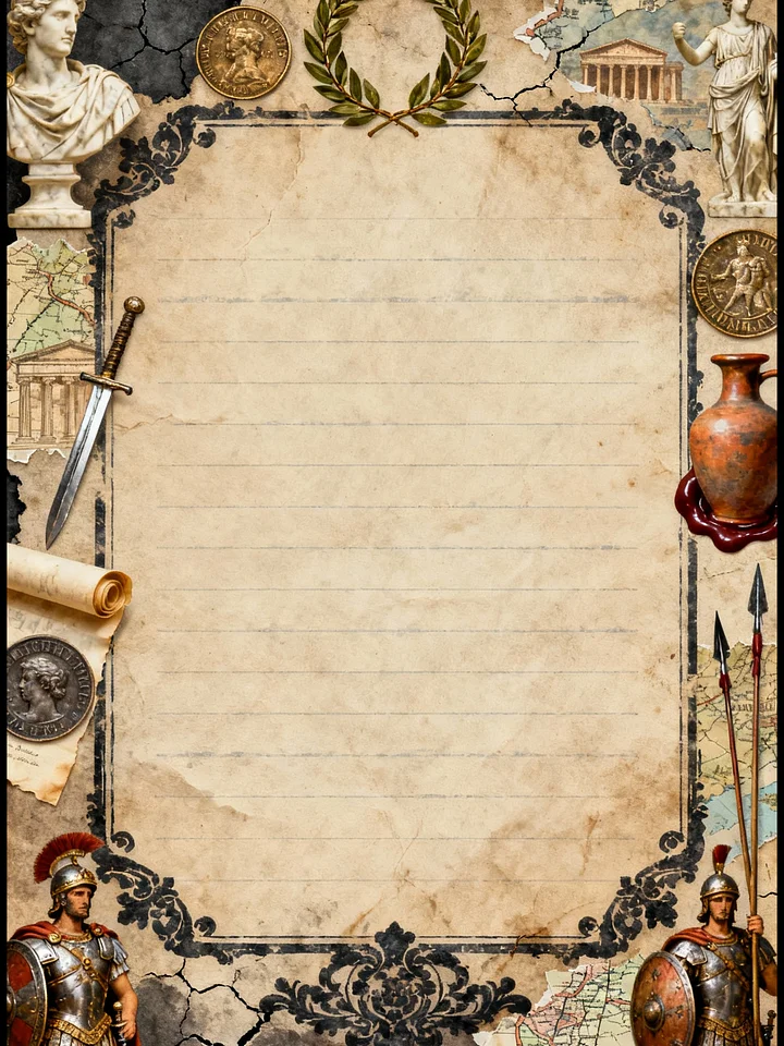 Ancient Rome Junk Journal – 80 Vintage Printable Pages | Digital PDF Download for Scrapbooking, Note-Taking & Tablet Use (2 PDF Files) product image (2)