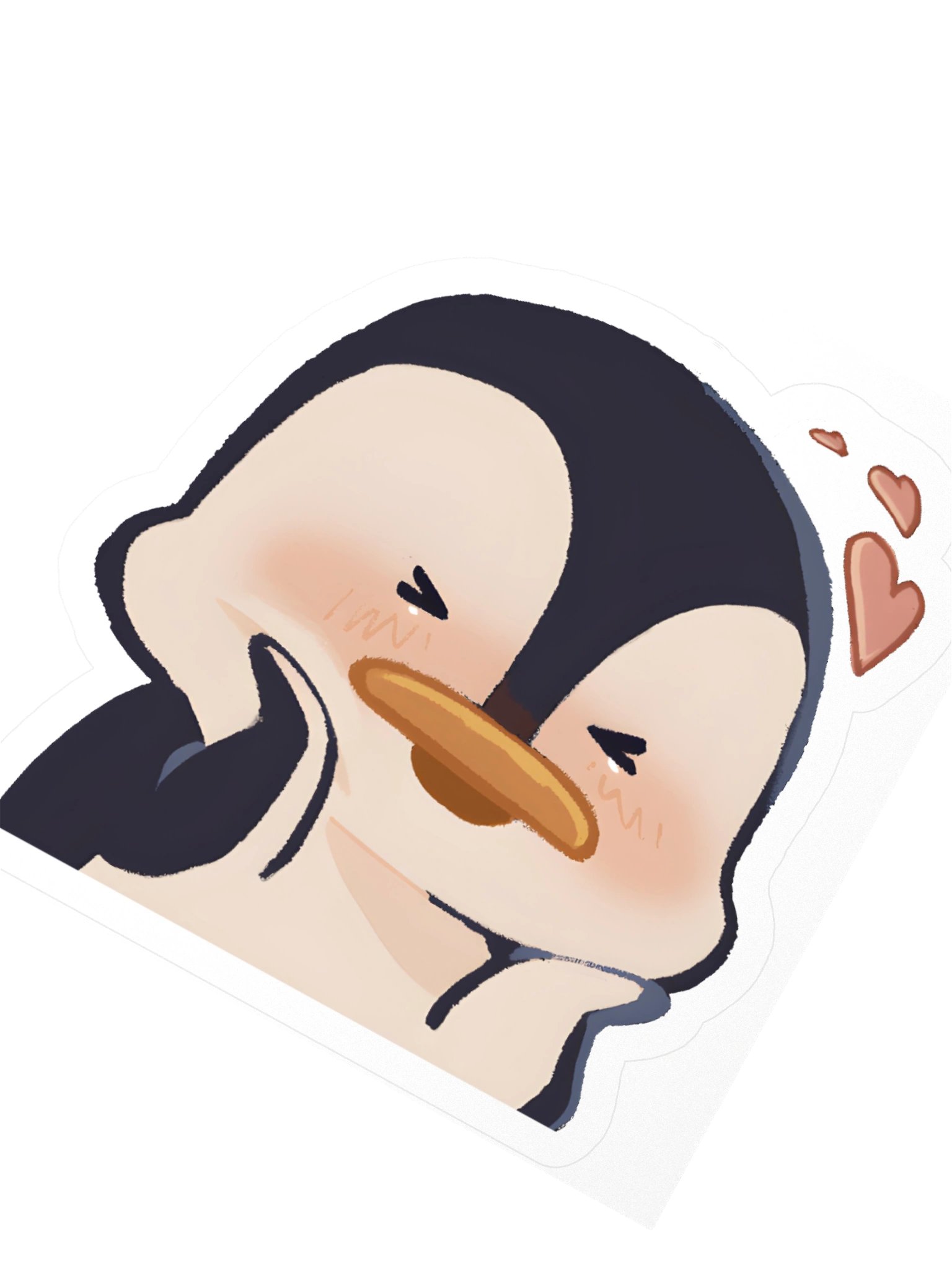 Blushy Penguin Sticker product image (2)