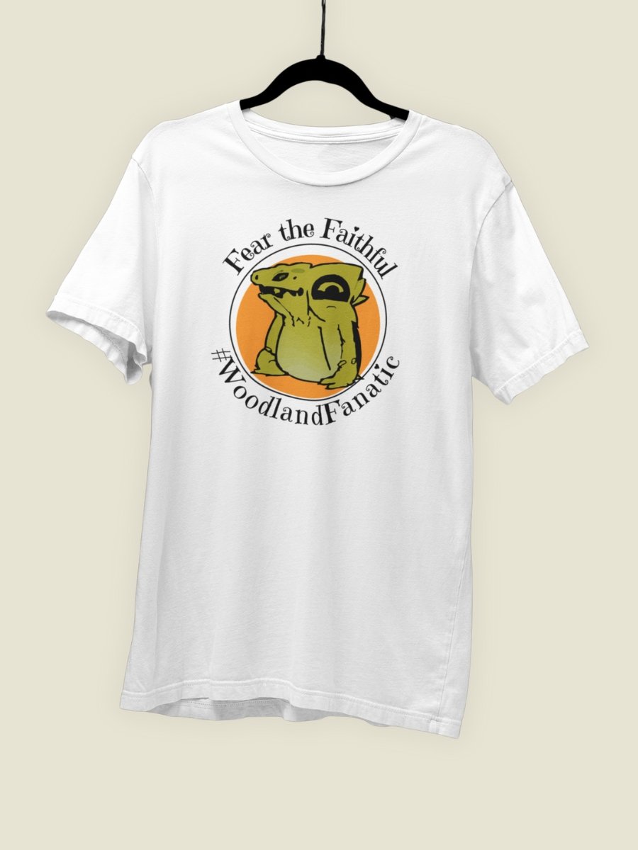 Root Lizard Cult Shirt for Board Gamers, Fear the Faithful Woodland Fanatic White *unofficial product image (2)