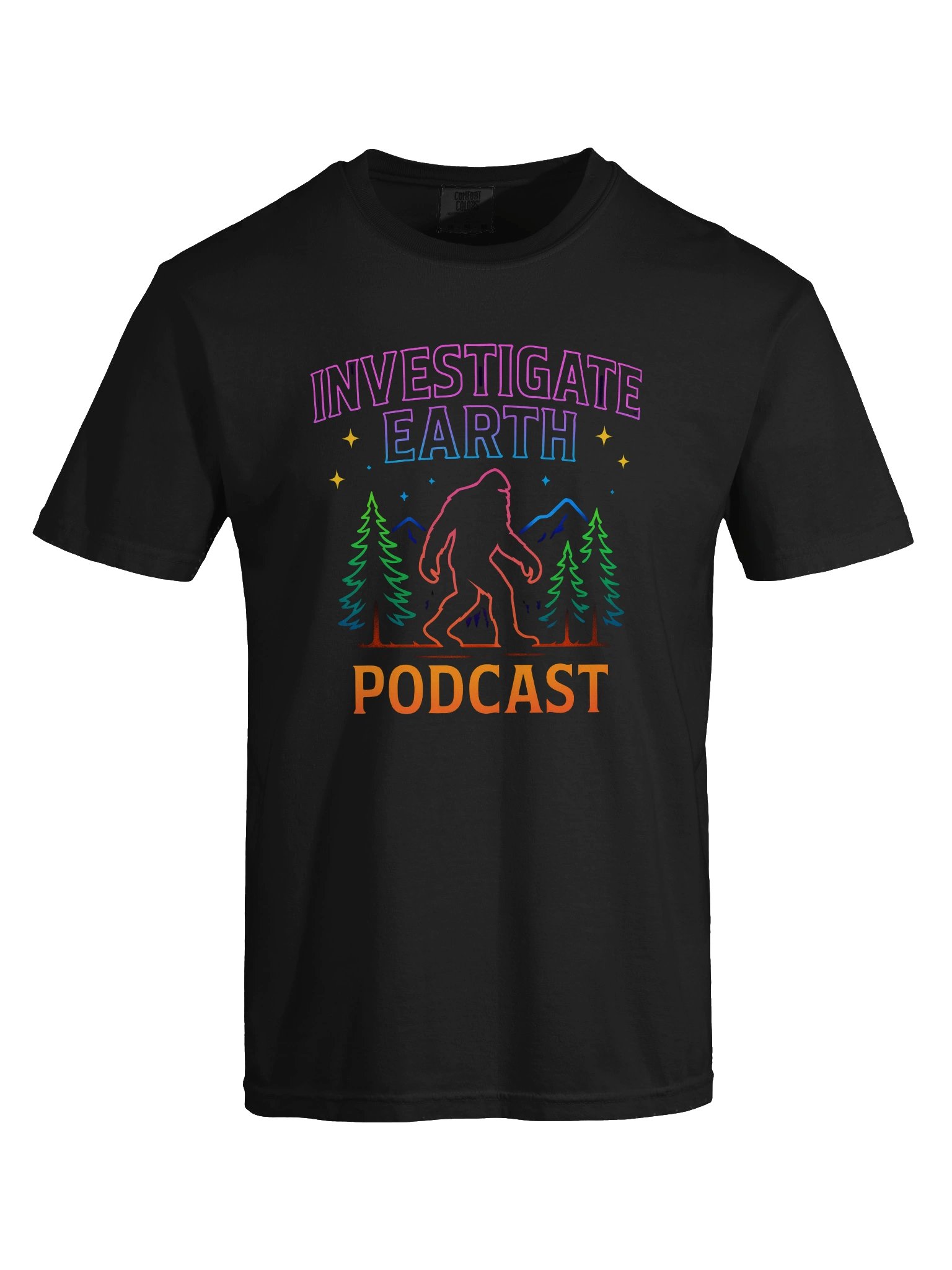 Neon Bigfoot Forest T-Shirt product image (5)
