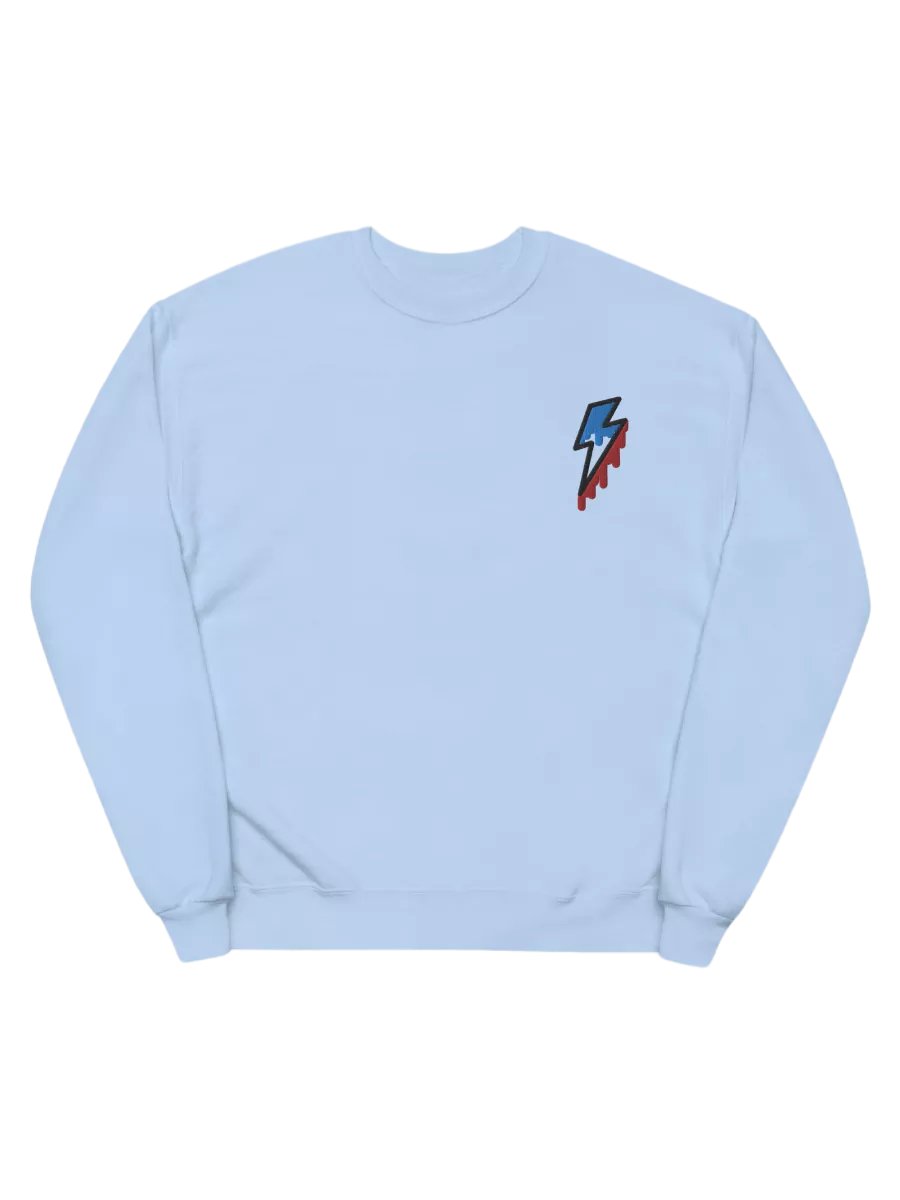 Lightning Bolt Hanes Classic Crewneck (Embroidered) product image (1)