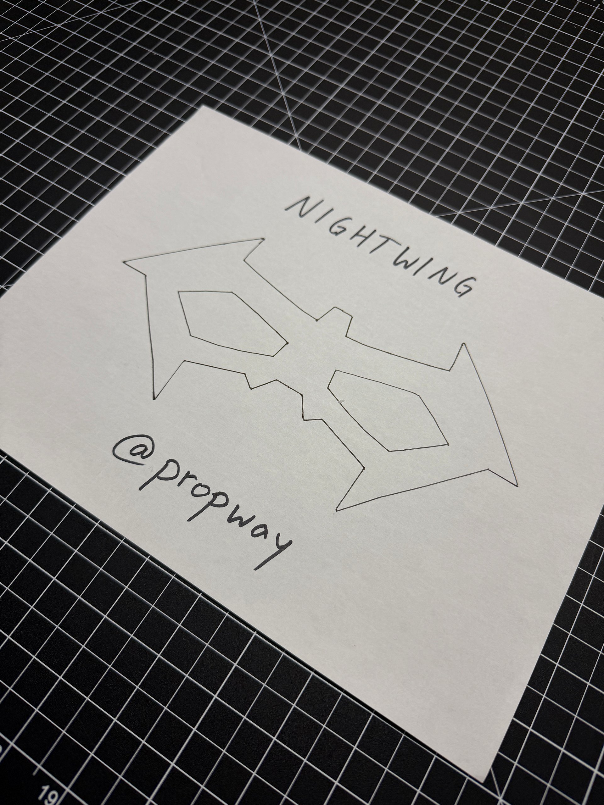 TEMPLATE - Basic Nightwing Mask product image (1)