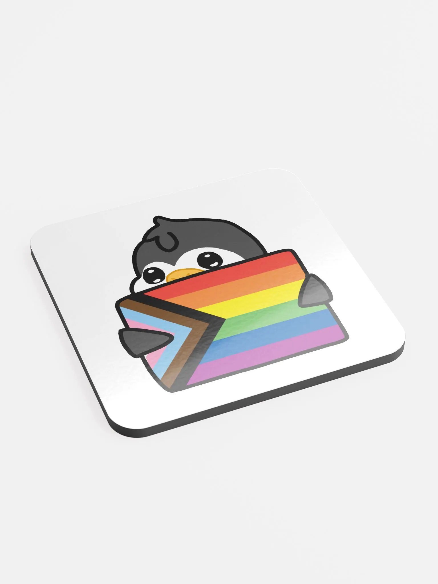 "Pride" Lil' Guy - Gloss Cork Coaster product image (2)