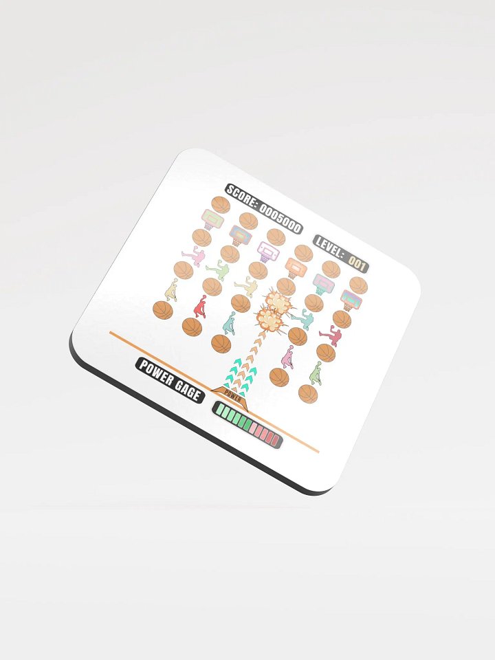 Space Gamer Basketball Swish Arcade Coaster Set product image (2)