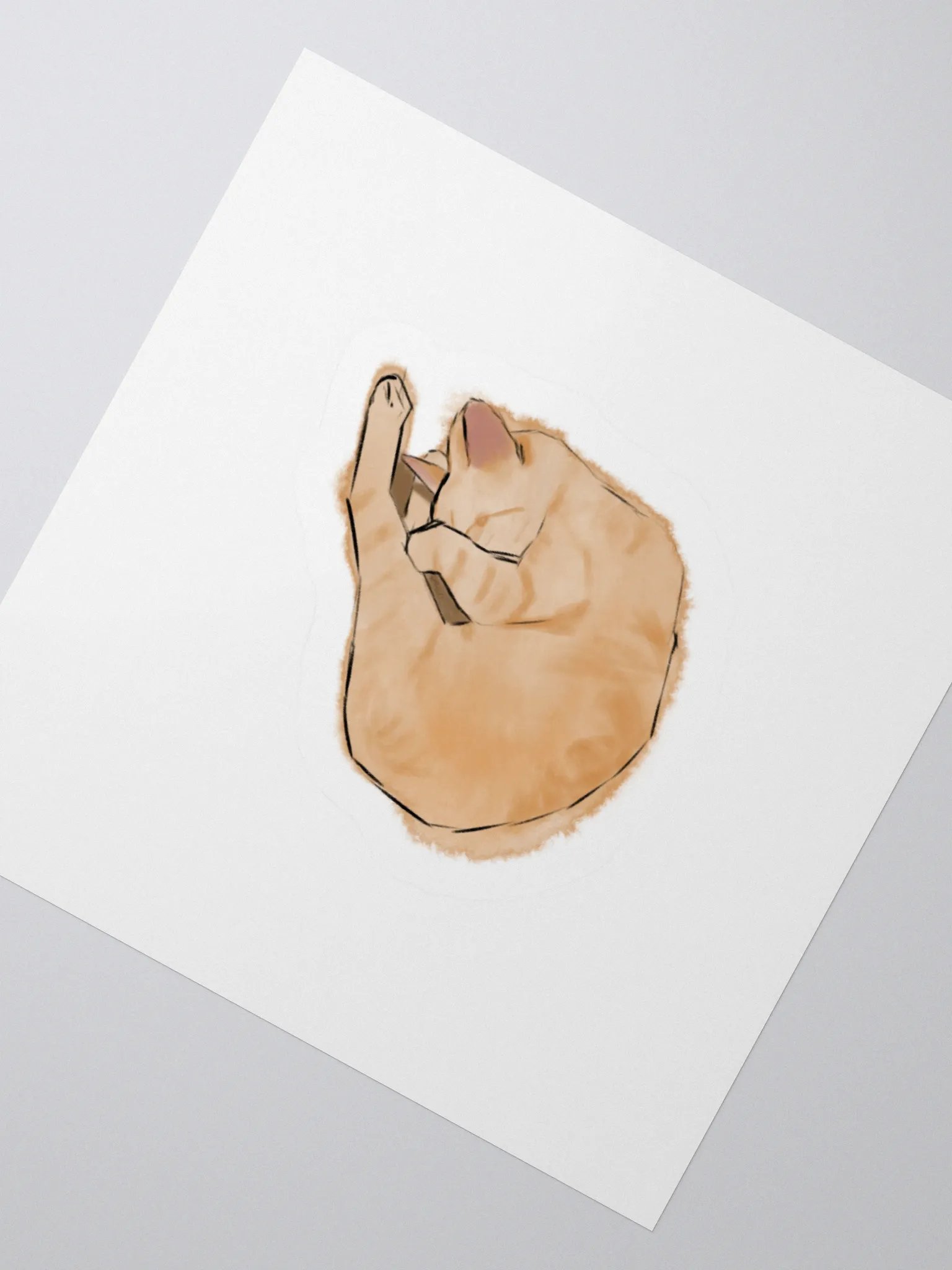 Sleeping Logan sticker product image (2)