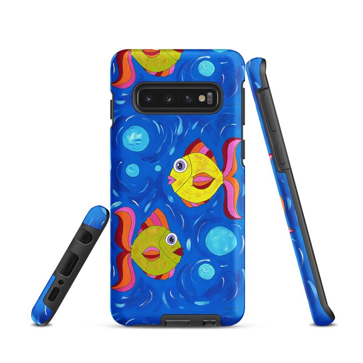 Fish style (art by Dina R.) acrylic painting picture - Tough Case for Samsung product image (1)