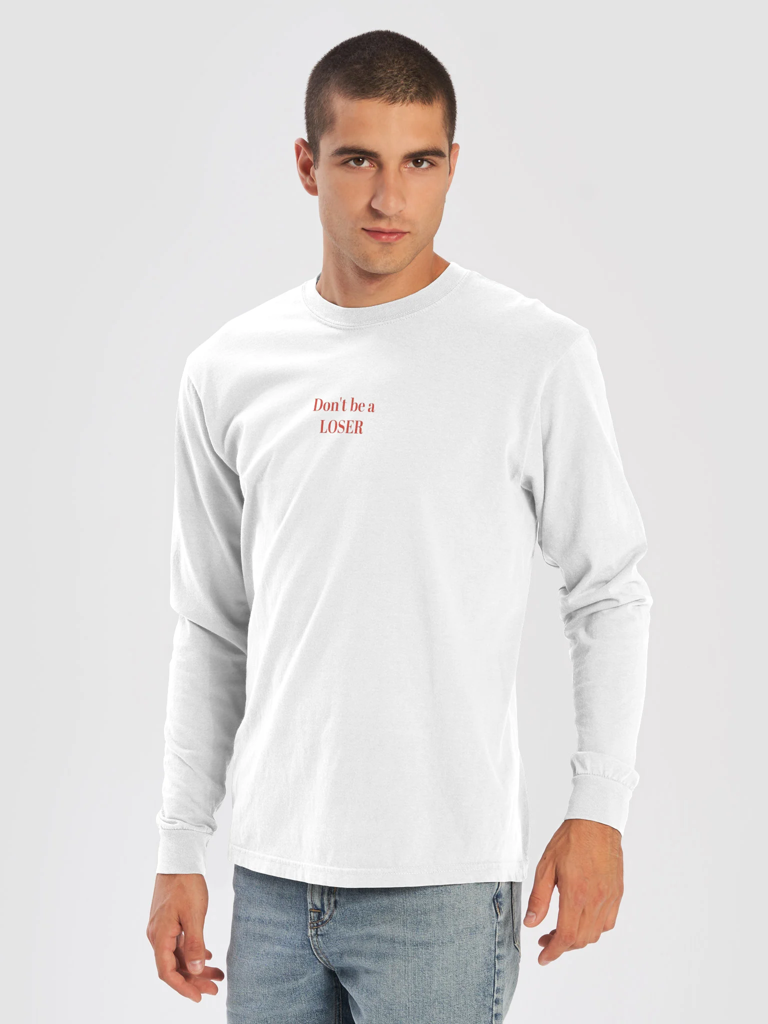 Don't be a LOSER casual unisex long sleeve product image (5)