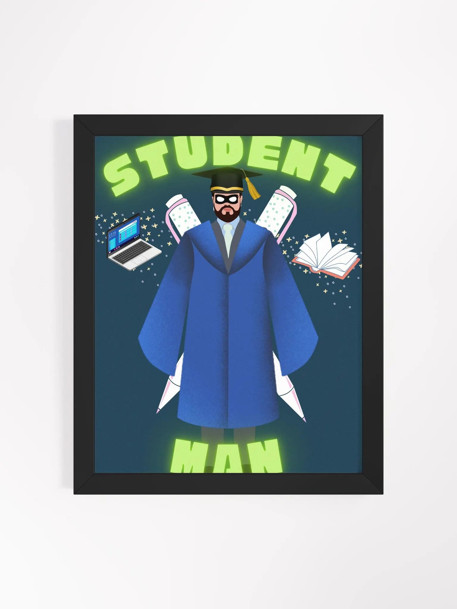 Student Man Framed Poster product image (1)