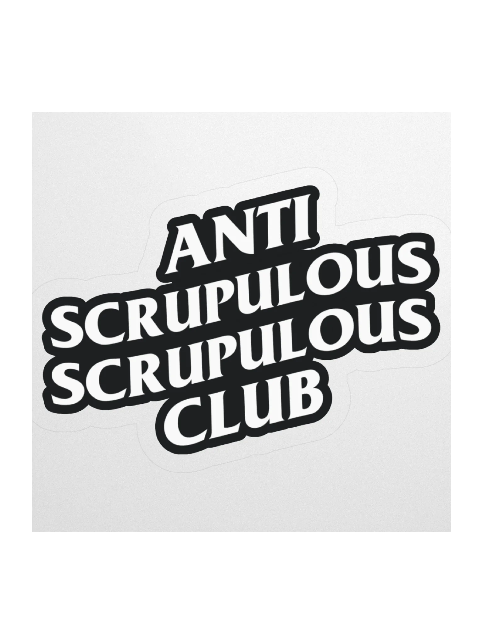 Anti-Scrupulous Scrupulous Club Sticker product image (10)