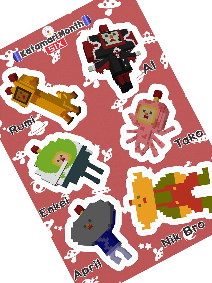 KDM6 OC Cousin Sticker Sheet #2 product image (1)