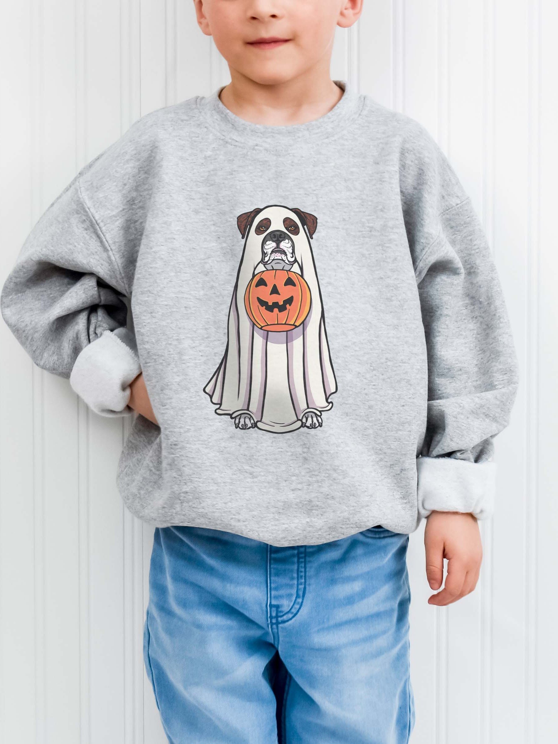 Halloween Boxer(Brindle) Youth Sweatshirt product image (6)