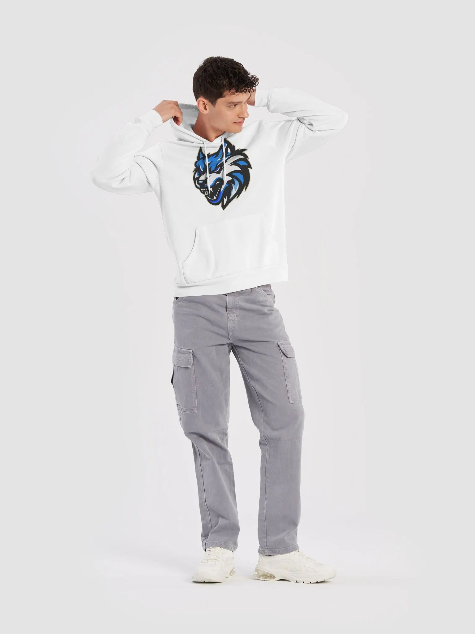 Wolf Pack Hoodie White product image (10)