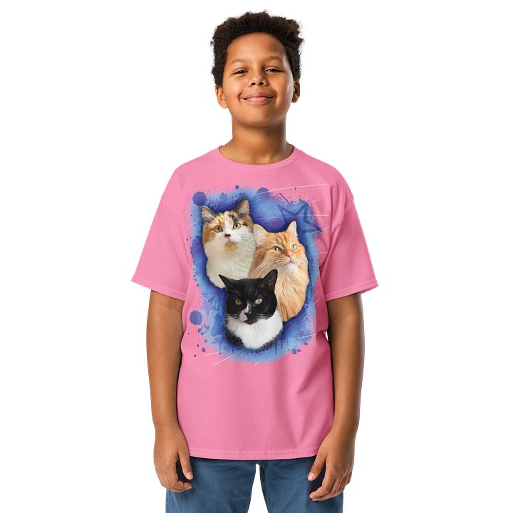 Fluffy Family Kids T-Shirt | Famille t-shirt enfants product image (1)