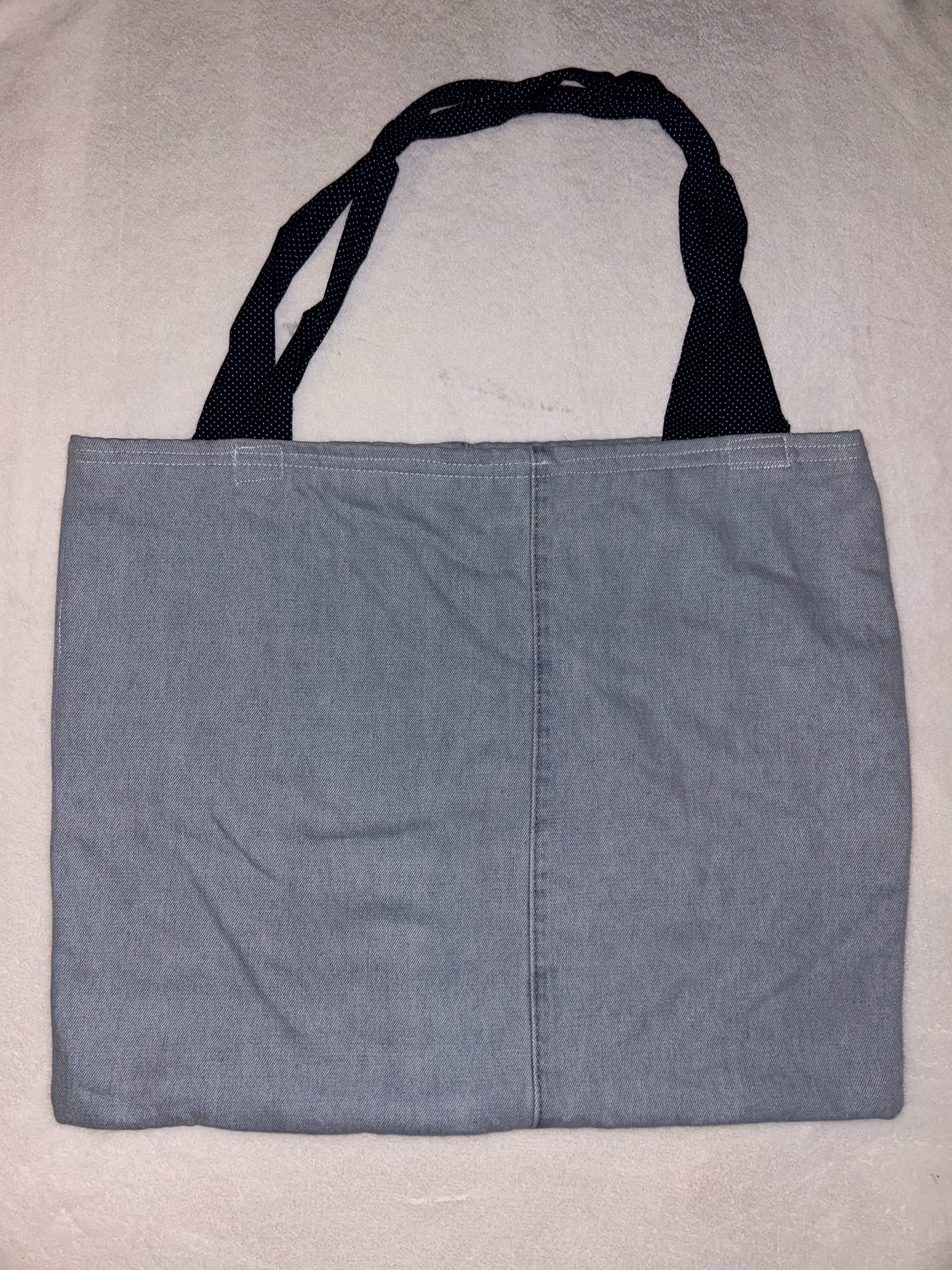 Denim large tote bag product image (4)