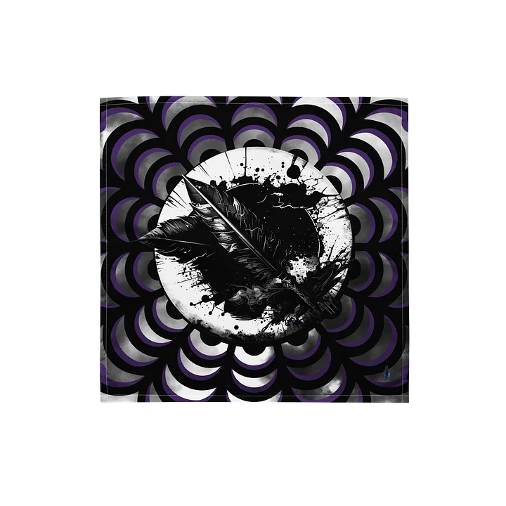The Midnight Ink & Feather Bandana product image (1)