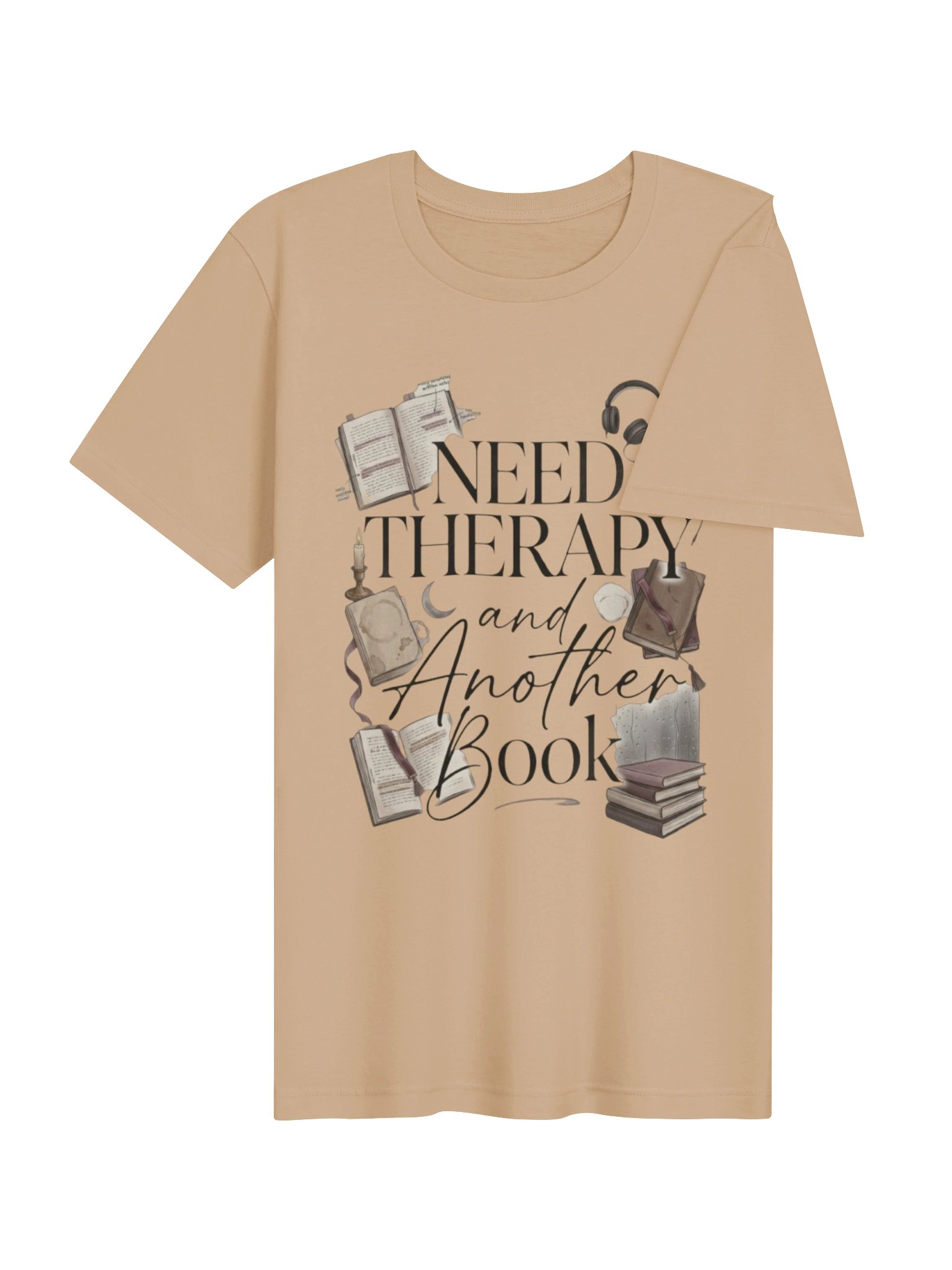 Need Therapy and Another Book Funny Reader T-Shirt for Book Lovers product image (4)
