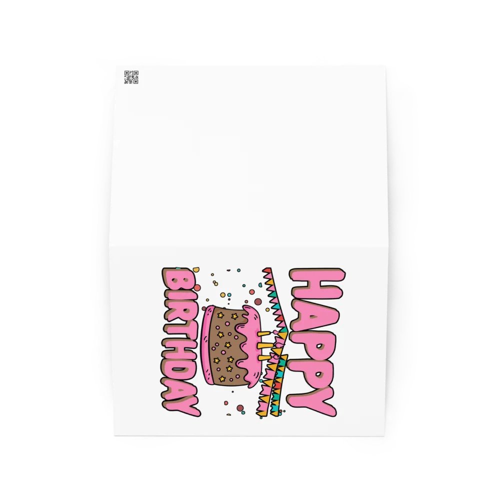 Happy Birthday (Chocolate Cake) Birthday Card 5" x 7" product image (2)