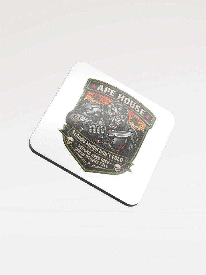 Ape House Drink Coasters – Strong Minds Don’t Fold product image (1)