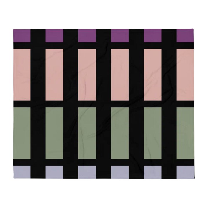 Contrasting Colores Rectangle Patterns Throw Blanket product image (2)