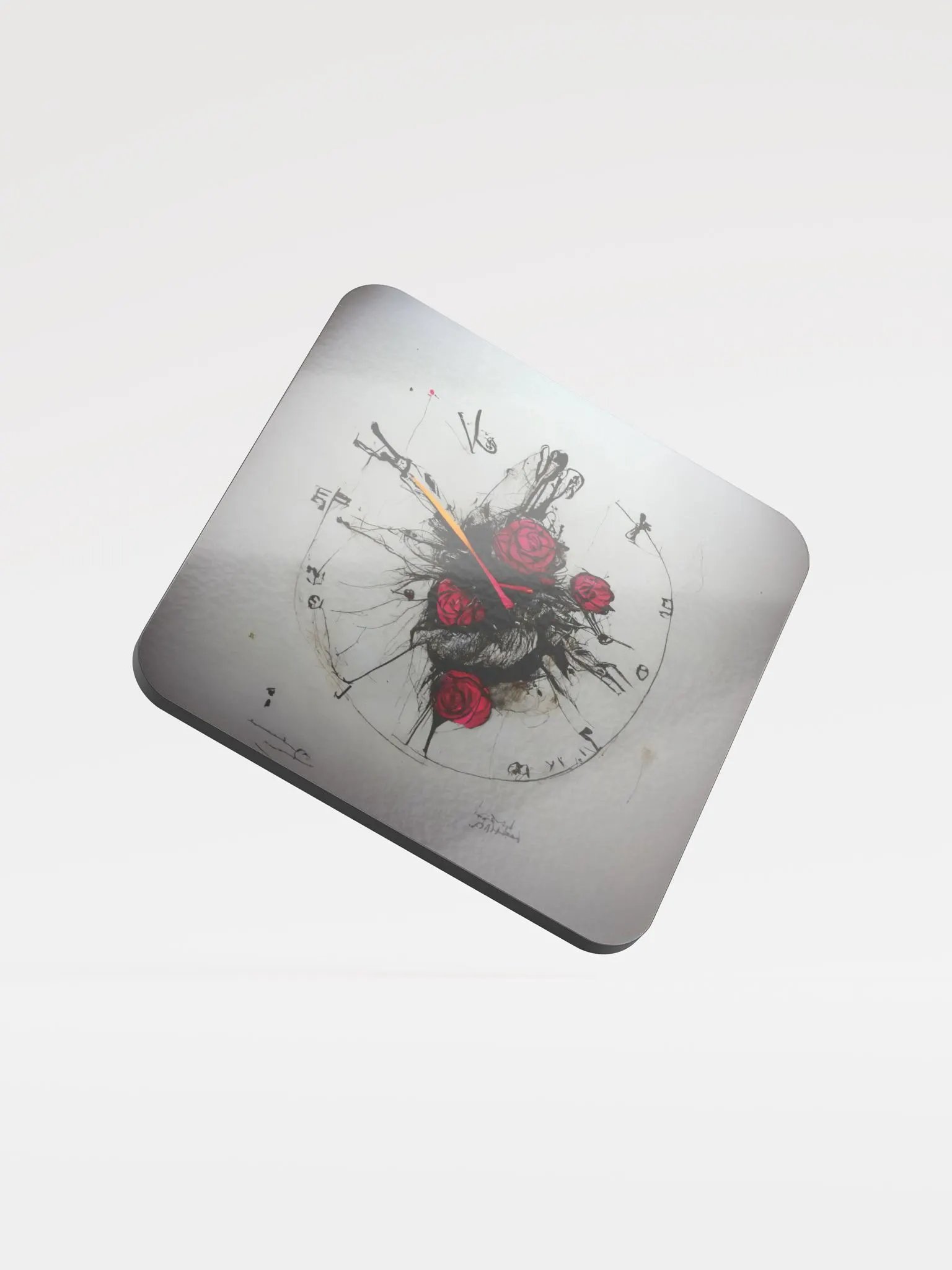 Ethereal Rose Clock Coaster product image (1)