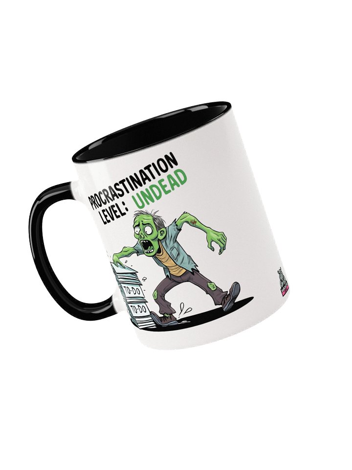 "Procrastination Level: Undead" Halloween - Zombie Mug – Funny To-Do List Graphic Mug for Chronic Procrastinators product image (1)