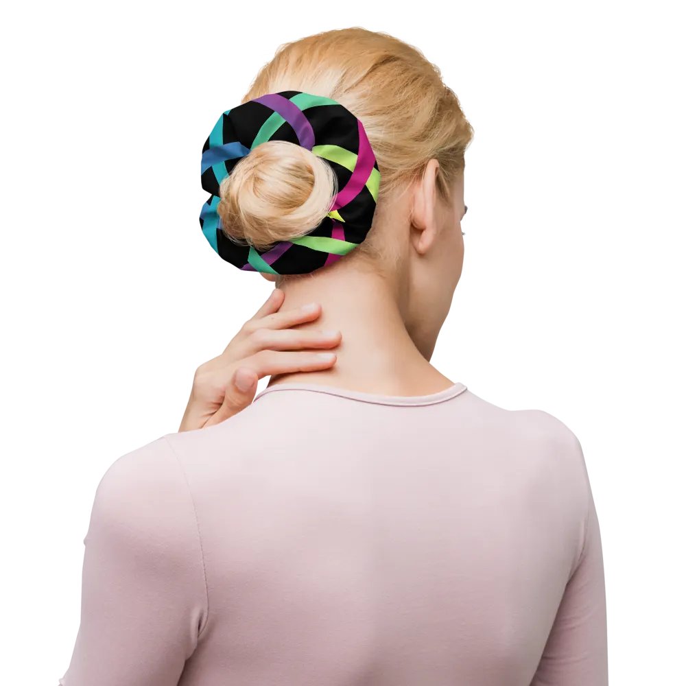 Vibrant Grid All-Over Print Scrunchie product image (10)