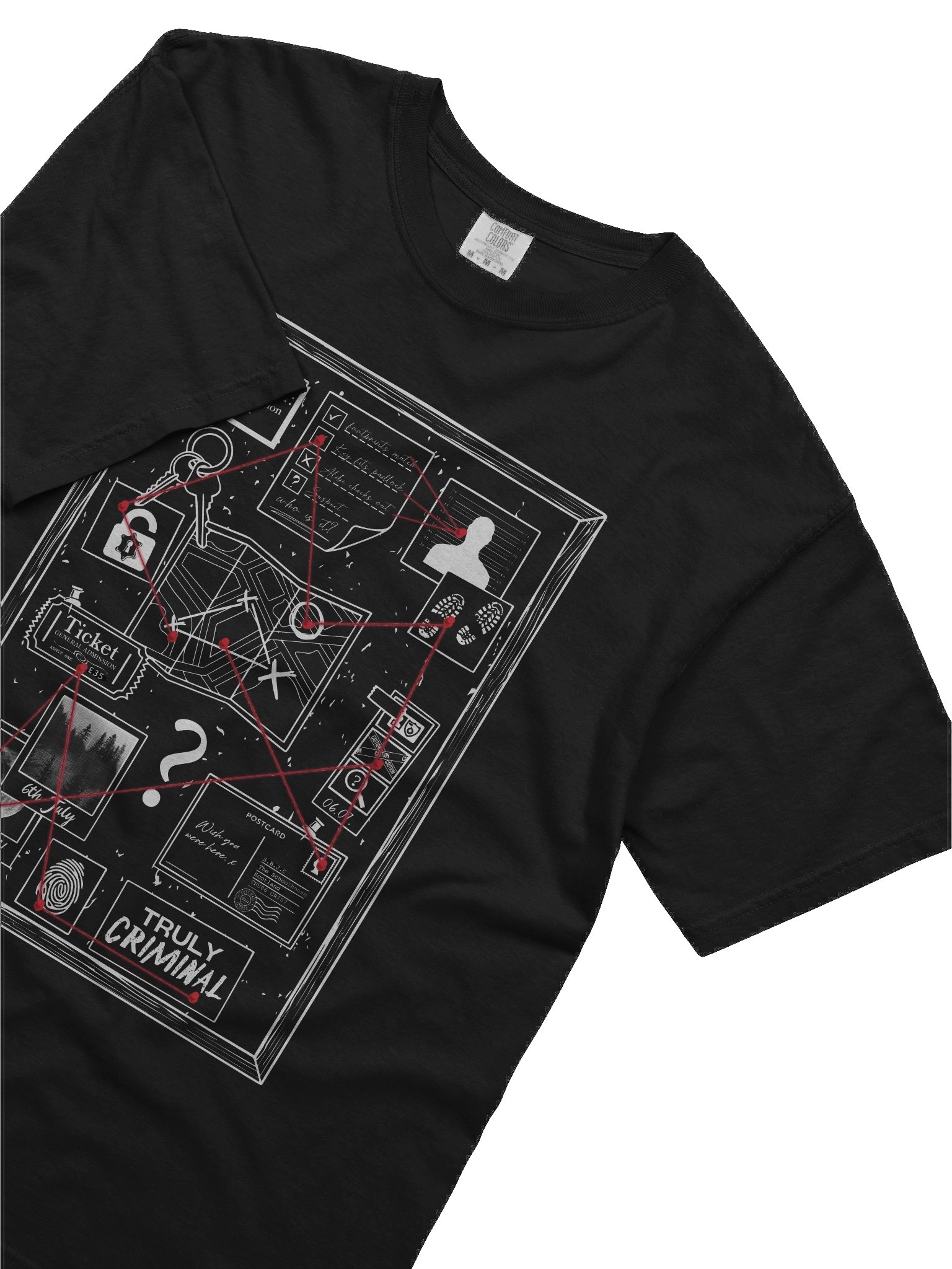 Truly Criminal Evidence Board T-Shirt product image (5)