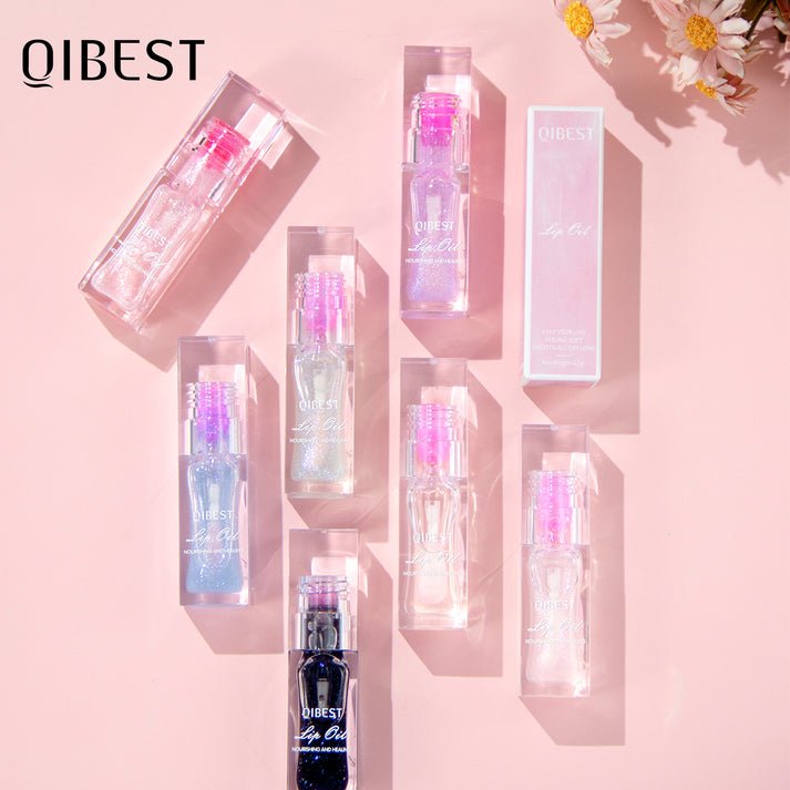 Glitter Pearl Lip Oil Set – 6 Piece Shiny Color-Changing Gloss Collection product image (1)