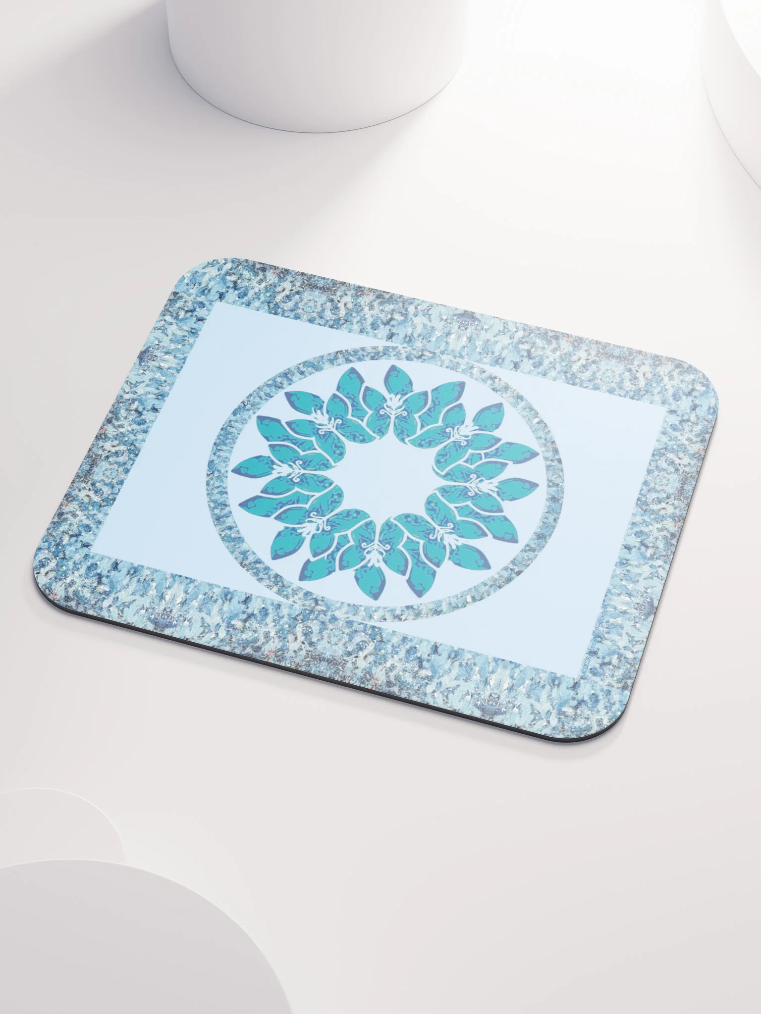 Circle Flower mouse pad product image (2)