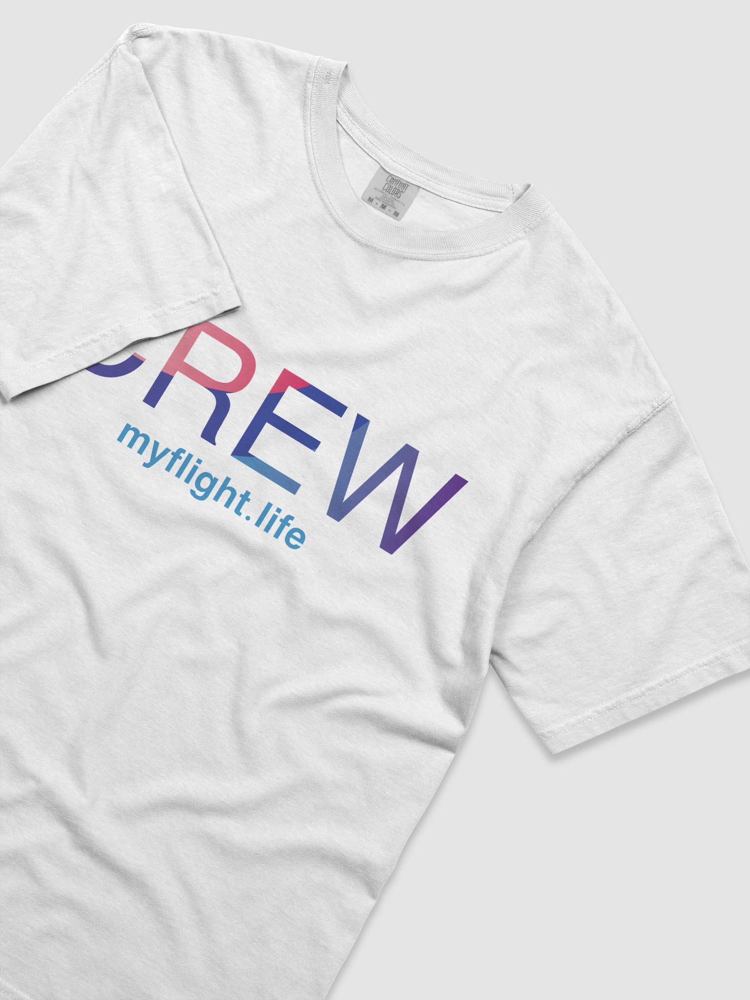 MYFLIGHT.LIFE CREW LIGHT | T-Shirt For Cabin Crew Dreamers product image (2)