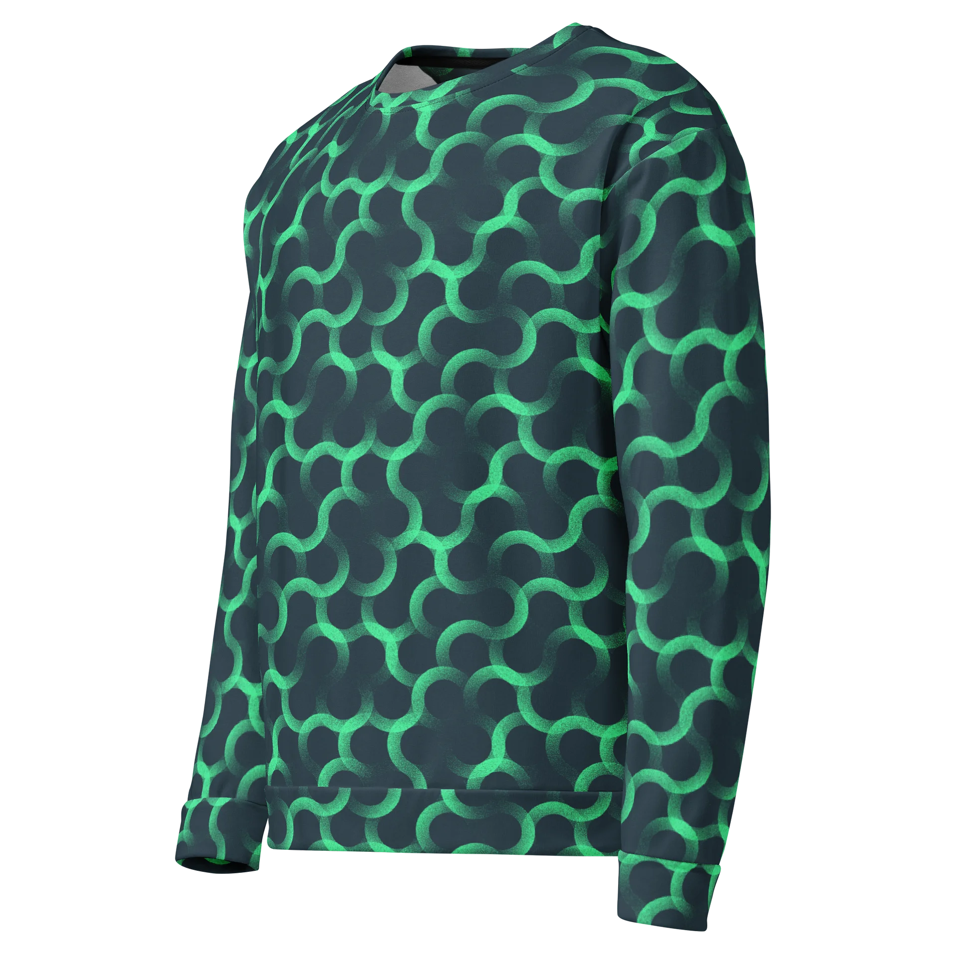 Vibrant Unisex Sweatshirt with Overlay Circles Pattern product image (3)