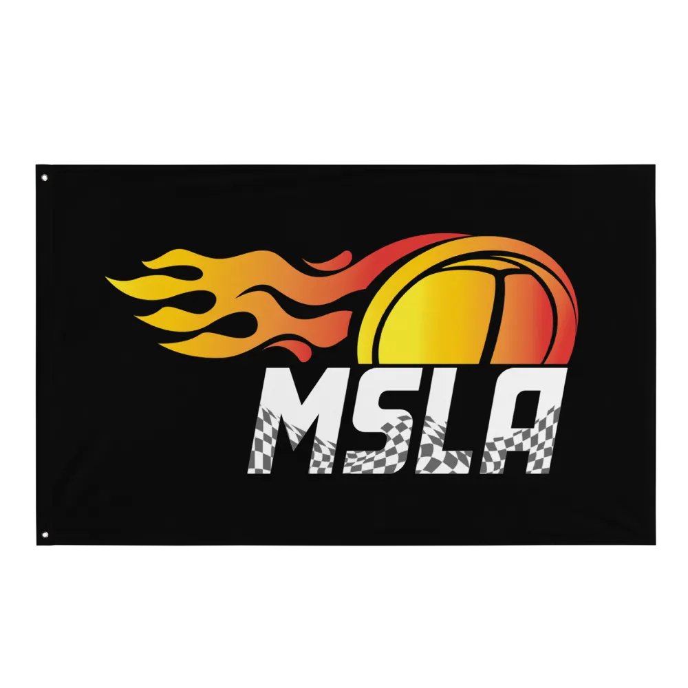 MSLA Logo Flag - Black product image (1)