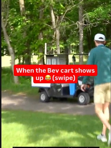 When the beverage cart appears, make sure to load up😂  Full video on YouTube: Birdies & Brews

#golf #golfcourse #funny