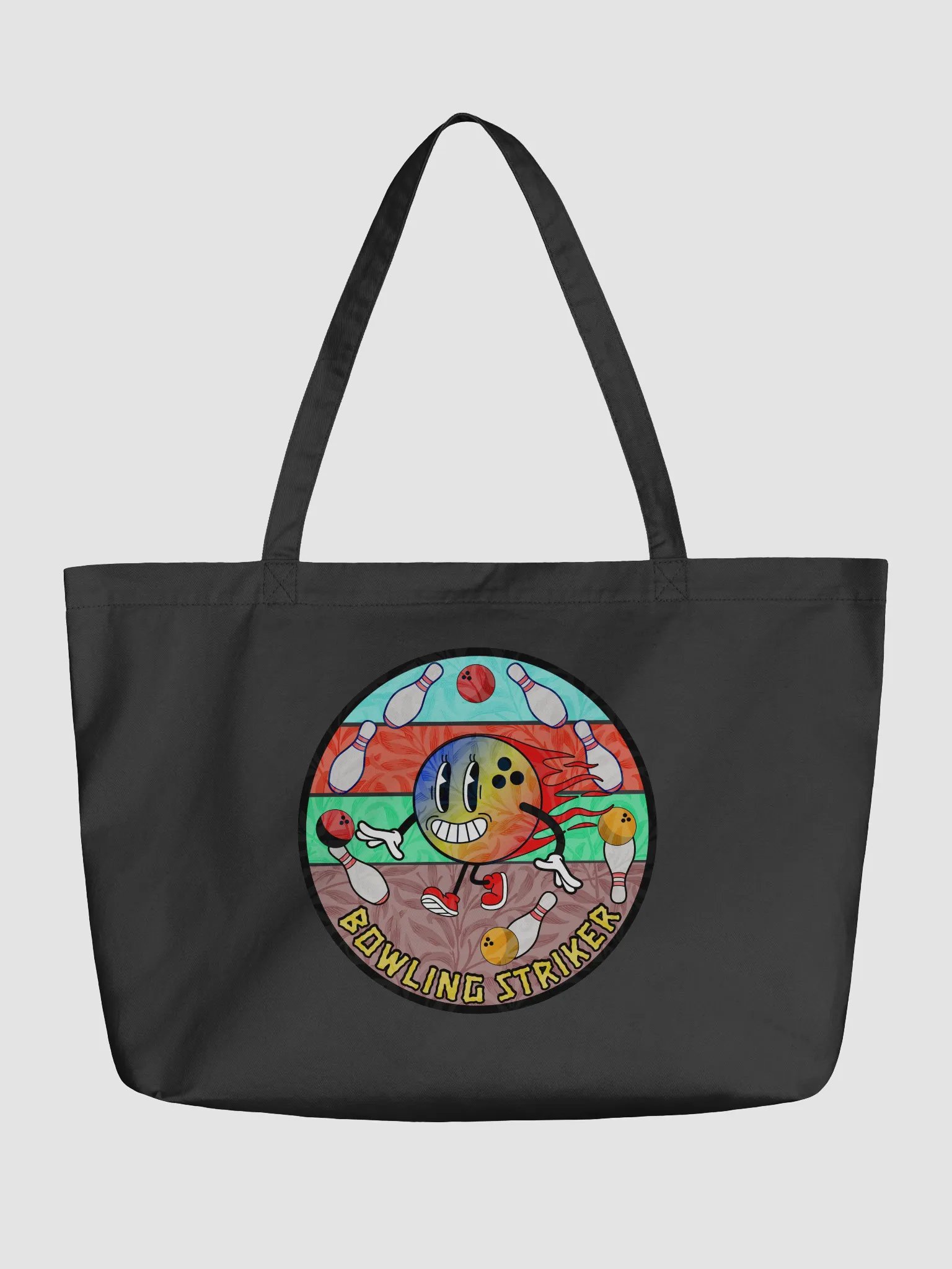 Bowling Striker Ball Tote Bag product image (5)