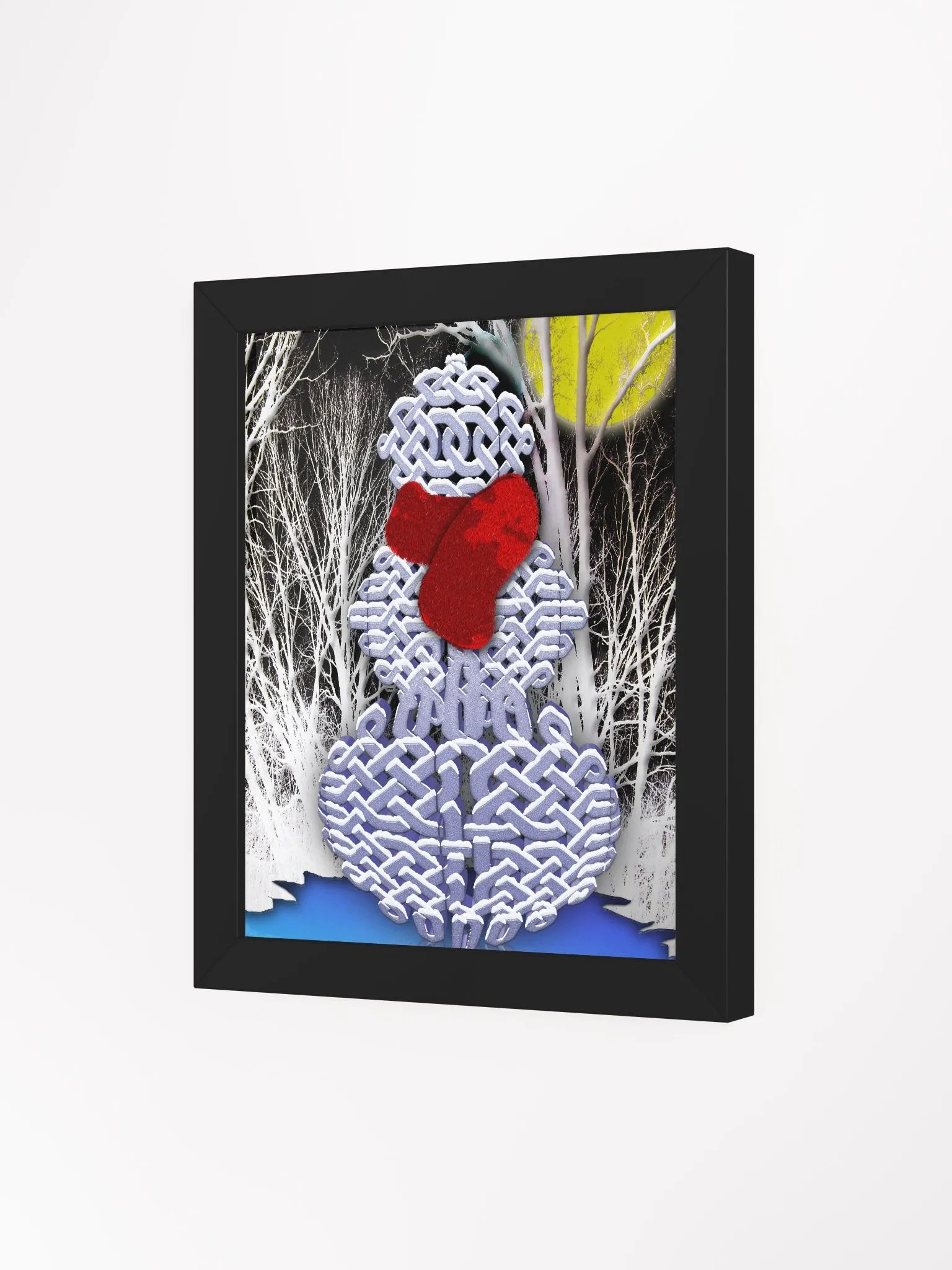 Celtic Knot Snowman Framed Poster product image (75)
