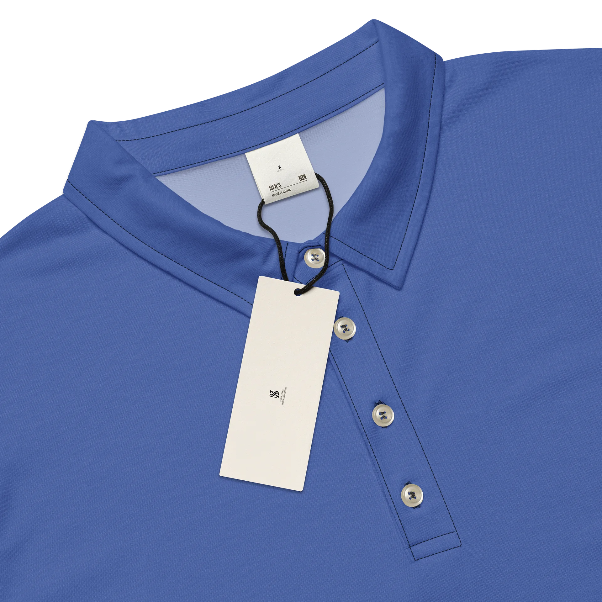 Classic Blue Slim Fit Polo Shirt product image (4)
