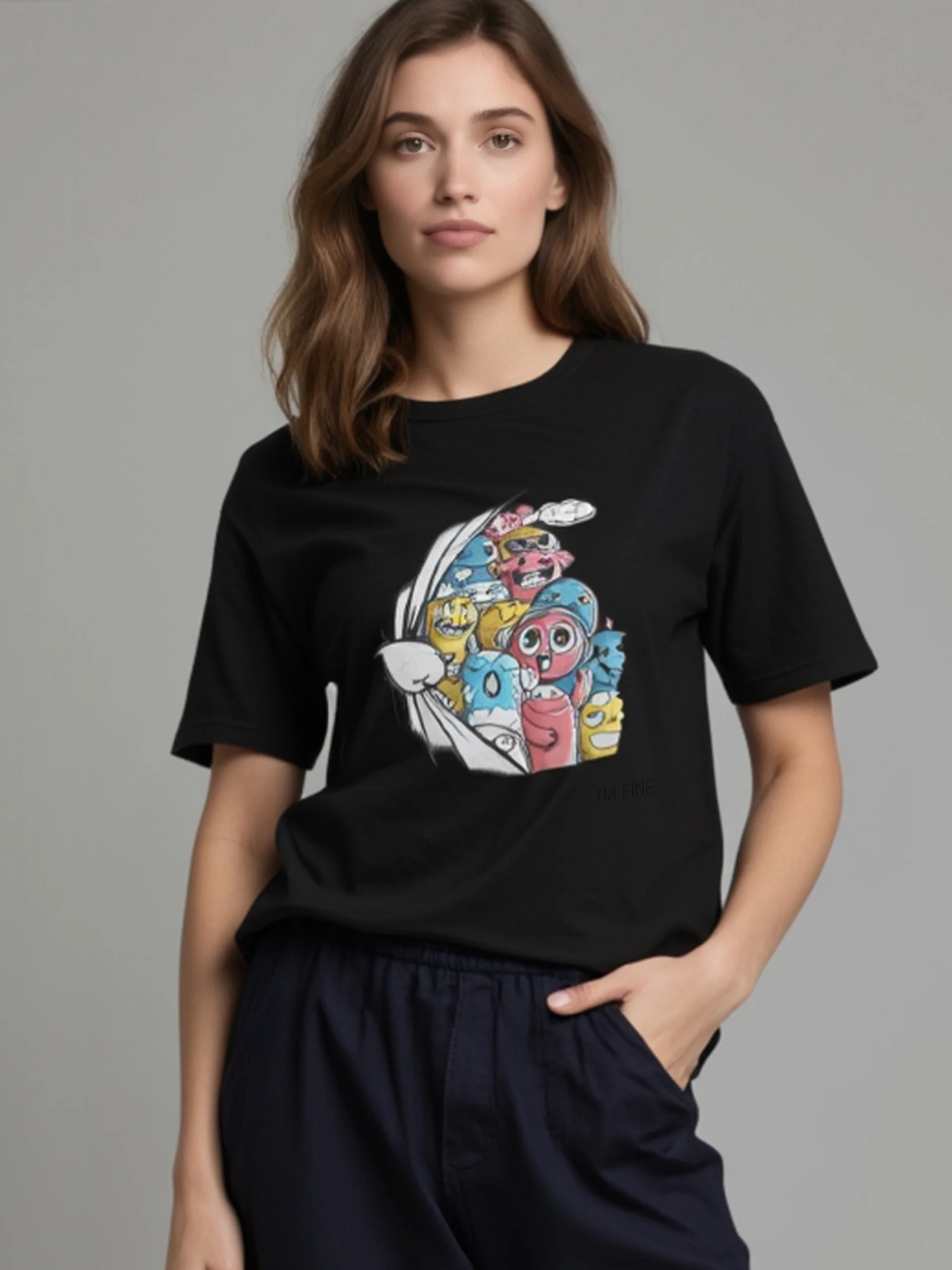 Too Many Smiles, One Crazy Vibe – Funny Cartoon T-Shirt product image (83)