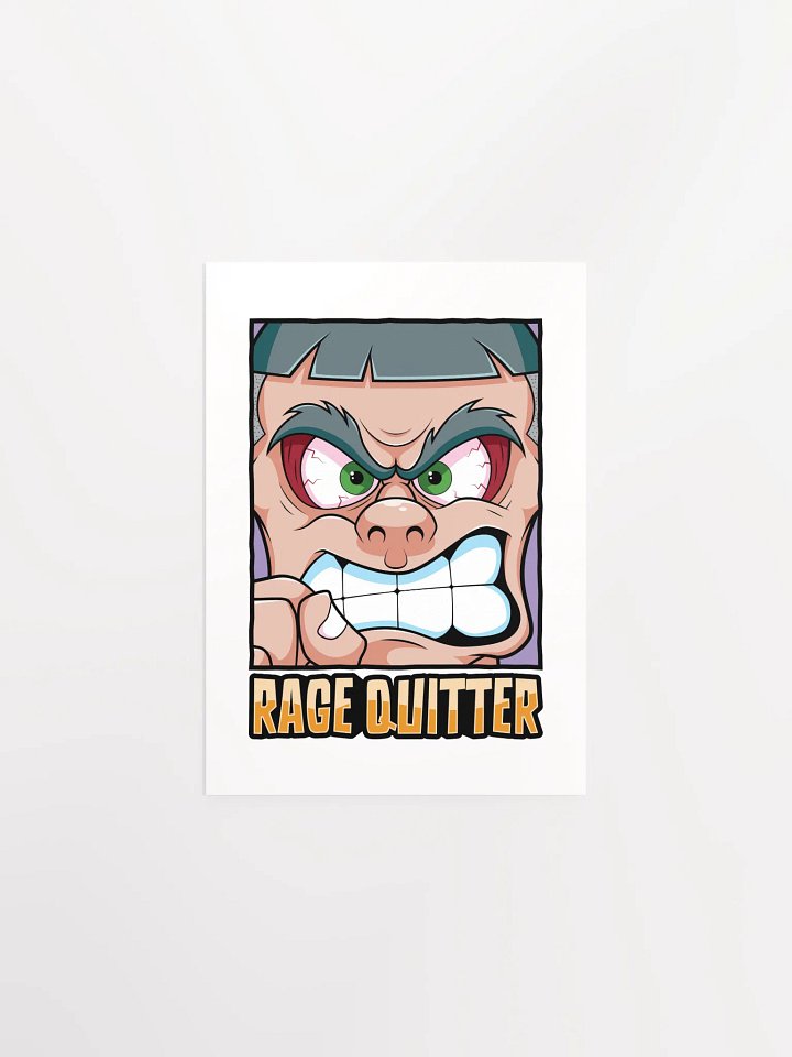 Funny Gamer Poster – Retro Rage Quit Wall Art product image (1)