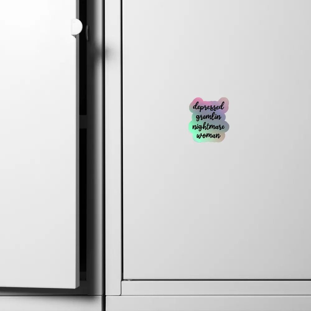 Depressed Gremlin Holo Sticker product image (6)