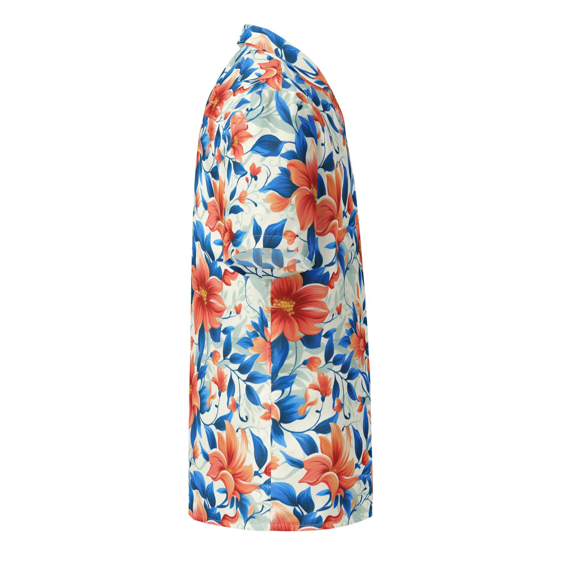 Coral Bloom Hawaiian Shirt product image (4)