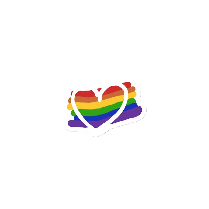 Rainbow Heart Magnet product image (1)