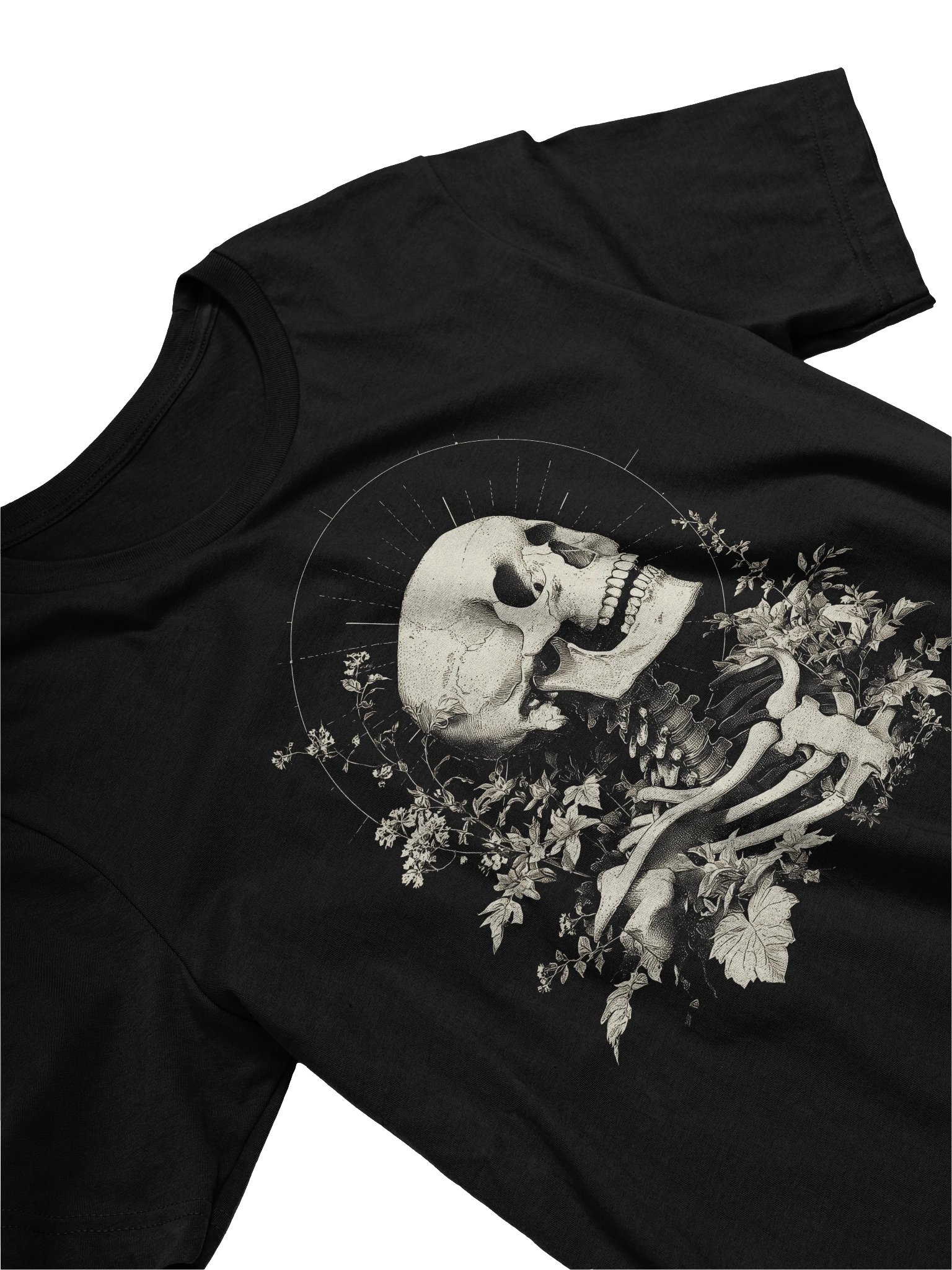 Corpus Hermeticum - Nature of the Corruptible Body, Divine Spirit of Man and Nature, Occult Woodcut T-Shirt product image (3)