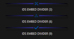Royal Blue Embed Divider Bars product image (2)