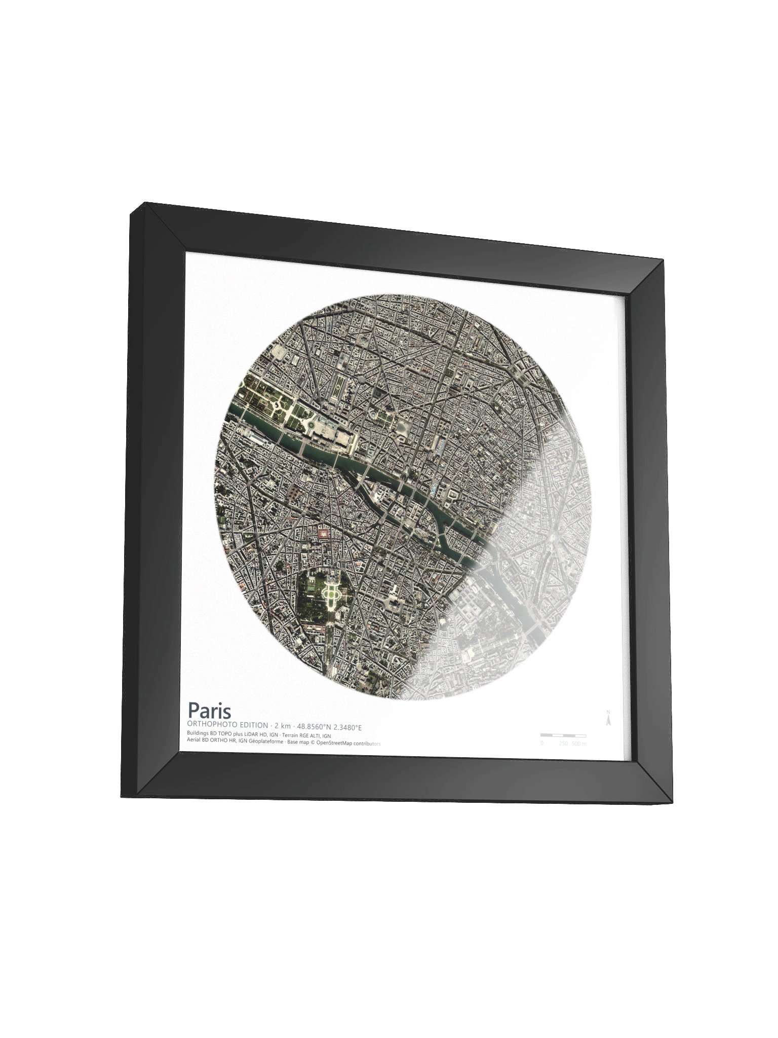 Paris: 3D Aerial City Map product image (13)
